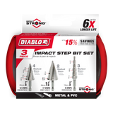 Diablo DSDS003 Impact Strong Step Drill Bit Set (3-Piece)