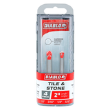 Diablo DMANS1070-S4 4 pc Tile & Stone Carbide Tipped Drill Bit Set (4-Piece)