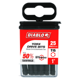 Diablo DT151P25 1 in. #15 Torx Drive Bits (25-Pack)