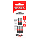 Diablo DT301P5 1 in. #30 Torx Drive Bits (5-Pack)