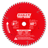 Diablo D0660F 6-1/2 in. x 60-Tooth Steel Demon Saw Blade for Very Thin Mild Steels