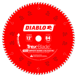 Diablo D1284CD 12 in. x 84 Tooth Composite Material/Plastics TrexBlade