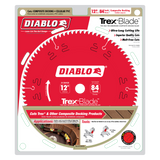 Diablo D1284CD 12 in. x 84 Tooth Composite Material/Plastics TrexBlade