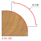 Freud 34-130 7/8" Radius Rounding Over Bit (Quadra-Cut)