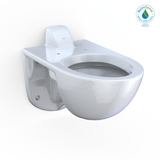 Toto Tornado Flush Commercial Flushometer Wall-Mounted Toilet, Elongated, Cotton White - CT728CUV#01