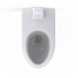 Toto Tornado Flush Commercial Flushometer Wall-Mounted Toilet, Elongated, Cotton White - CT728CUV#01