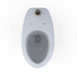 Toto Tornado Flush Commercial Flushometer Floor-Mounted Universal Height Toilet, Elongated, Cotton White - CT725CUF#01