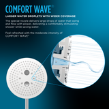 Toto G Series 2.5 GPM Single Spray 10 Inch Round Showerhead With Comfort Wave Technology - TBW07002U1#CP