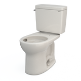 Toto Drake Two-Piece Round 1.6 GPF Universal Height Tornado Flush Toilet With Cefiontect, Sedona Beige - CST775CSFG#12