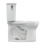 Toto Drake Transitional Two-Piece Round 1.28 GPF Universal Height Tornado Flush Toilet With Cefiontect, Colonial White - CST785CEFG#11