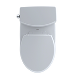 Toto Drake II 1G Two-Piece Round 1.0 GPF Universal Height Toilet With Cefiontect, Cotton White - CST453CUFG#01