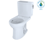 Toto Drake II 1G Two-Piece Round 1.0 GPF Universal Height Toilet With Cefiontect And Right-Hand Trip Lever, Cotton White - CST453CUFRG#01