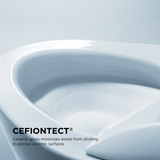 Toto Vespin II 1G Two Piece Elongated Auto Flush Washlet+ Ready Universal Height Toilet with CEFIONTECT 1.0 GPF with SS124 SoftClose Seat in Bone