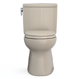 Toto Vespin II 1G Two Piece Elongated Auto Flush Washlet+ Ready Universal Height Toilet with CEFIONTECT 1.0 GPF with SS124 SoftClose Seat in Bone