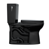 Toto Drake II 1G Two-Piece Elongated 1.0 GPF Universal Height Toilet With SS124 Softclose Seat, Washlet+ Ready, Ebony - MS454124CUF#51