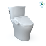 Toto Washlet+ Aquia IV Arc Two-Piece Elongated Dual Flush 1.28 And 0.9 GPF Toilet With C2 Bidet Seat, Cotton White - MW4483074CEMFGN#01