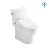 Toto Washlet+ Aquia IV Arc Two-Piece Elongated Dual Flush 1.28 And 0.9 GPF Toilet With C5 Bidet Seat, Cotton White - MW4483084CEMFGN#01
