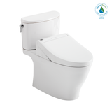 Toto Washlet+ Nexus Two-Piece Elongated 1.28 GPF Toilet With C5 Bidet Seat, Cotton White - MW4423084CEFG#01