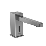 Toto Square S Touchless Auto Foam Soap Dispenser Controller with 3 Liter Reservoir Tank, 2 Spouts, and 20 Liter Subtank in Polished Chrome