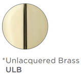 Jaclo 11448RND-ULB 48" Contemporary Stainless Steel 1 1/4" Safety Assist Bar with Concealed Screws in Unlacquered Brass Finish