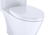 TOTO CST642CEFGAT40#01 Nexus One-Piece Elongated 1.28 GPF Universal Height Toilet Less Seat with CEFIONTECT in Cotton White