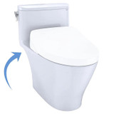 Toto Nexus One Piece  Auto Flush Washlet - Elongated in Cotton White (Less Seat)