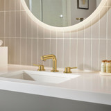 Grohe Concetto 20572GN1 8-inch Widespread 2-Handle S-Size Bathroom Faucet 1.2 GPM in Grohe Brushed Cool Sunrise