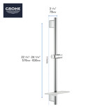 Grohe Rainshower 26602GN0 24" Shower Slide Bar in Grohe Brushed Cool Sunrise