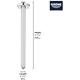 Grohe Rainshower 284922430 12" Ceiling Shower Arm in Matte Black