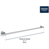 Grohe Essentials 403862431 32" Towel Bar in Matte Black