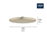 Grohe Cosmopolitan 29428EN0 COSMOPOLITAN PRESSURE BALANCE RAIN SHOWER SET in Grohe Brushed Nickel