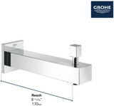 Grohe Eurocube 133072430 Diverter Tub Spout in Matte Black