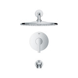 Grohe Lineare 1025240000 Lineare Pressure Balance Valve Tub/Shower Combo in Grohe Chrome