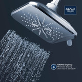 Grohe Rainshower 267972430 Shower Head, 6-1/2" - 3 Sprays, 1.75gpm in Matte Black