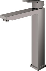 Grohe Eurocube 236712430 Single Hole Single-Handle Deck Mount Vessel Sink Faucet 1.2 GPM in Matte Black