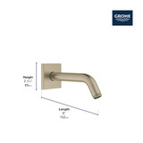 Grohe Eurocube 29433EN0 EUROCUBE PRESSURE BALANCE SHOWER SET in Grohe Brushed Nickel