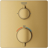 Grohe Grohtherm 241112430 Dual Function 2-Handle Thermostatic Valve Trim in Matte Black