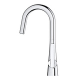 Grohe Zedra 32283003 Single-Handle Pull Down Dual Spray Prep Faucet 1.75 GPM in Grohe Chrome