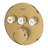Grohe Grohtherm 29138GN0 Triple Function Thermostatic Valve Trim in Grohe Brushed Cool Sunrise