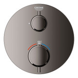Grohe Grohtherm 24107A00 Single Function 2-Handle Thermostatic Valve Trim in Grohe Hard Graphite