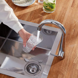 Grohe Zedra 30026002 Single-Handle Beverage Faucet (Cold Water Only) with Filtration 1.75 GPM in Grohe Chrome