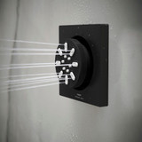 Grohe Rainshower 268452430 Body Spray Square - 2 Sprays, 0.9 GPM in Matte Black