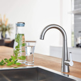 Grohe Zedra 30026DC2 Single-Handle Beverage Faucet (Cold Water Only) with Filtration 1.75 GPM in Grohe Supersteel