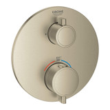 Grohe Grohtherm 24107GN0 Single Function 2-Handle Thermostatic Valve Trim in Grohe Brushed Cool Sunrise