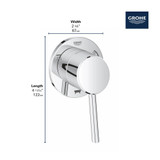 Grohe Concetto 29106GN1 3-Way Diverter Trim in Grohe Brushed Cool Sunrise