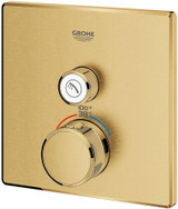 Grohe Grohtherm 291402430 Single Function Thermostatic Valve Trim in Matte Black