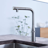 Grohe Essence 31616DC0 SmartControl Pull-Out Single Spray Kitchen Faucet 1.75 GPM in Grohe Supersteel