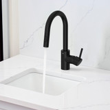Grohe Concetto 314792431 Single-Handle Pull Down Bar Faucet 1.75 GPM in Matte Black
