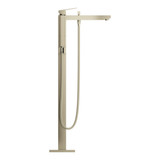 Grohe Eurocube 23672EN1 Single-Handle Freestanding Tub Faucet with 1.75 GPM Hand Shower in Grohe Brushed Nickel