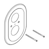 Grohe Repair Parts 47188000 Escutcheon (Oval) in Grohe Chrome